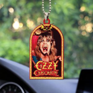 Ozzy Osbourne Rest In Peace 2025 Custom shape 2-sided Acrylic Car Ornament NGB1278