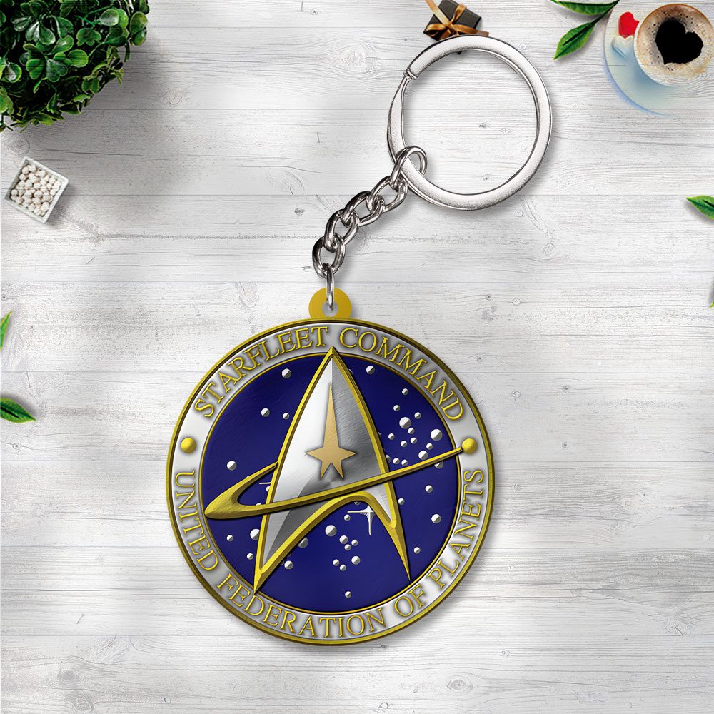 Star-Trek-Custom-Shape-2-sided-Keychain-NGB1134 Star Trek Custom Shape 2-sided Keychain NGB1134