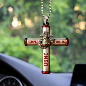 US Marine Corps Custom shape 1-sided Acrylic Car Ornament NGB1046