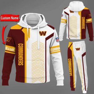 Washington Commanders NFL Premium Sport 3D Hoodie & Jogger Personalized Name CHJ1599