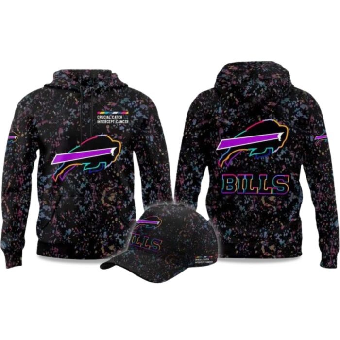 2025 Buffalo Bills Crucial Catch Intercept Cancer Hoodie CRC1031