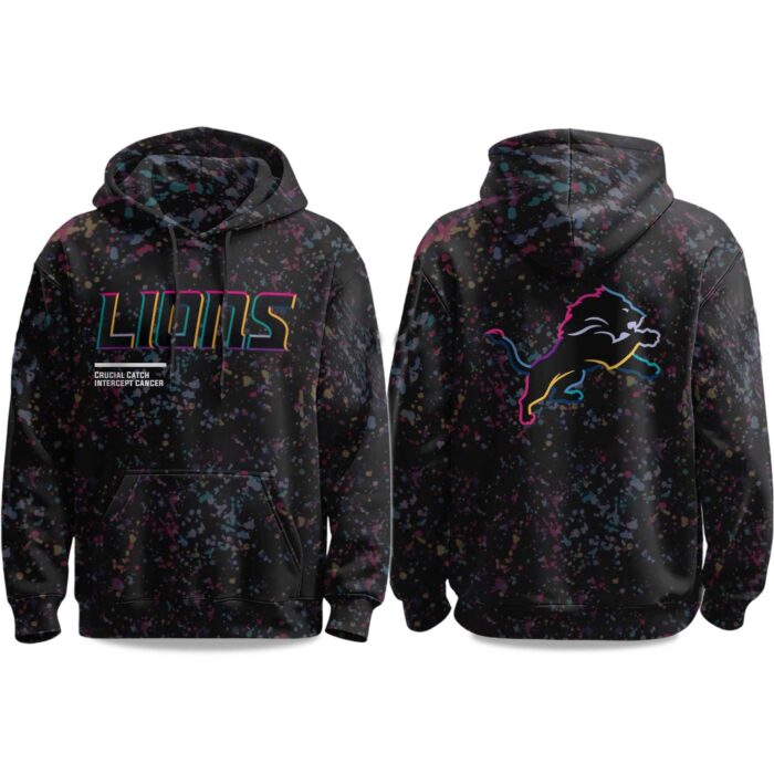 2025 Detroit Lions Crucial Catch Intercept Cancer Hoodie CRC1021