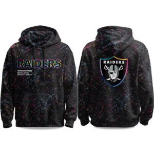 2025 Las Vegas Raiders Crucial Catch Intercept Cancer Hoodie CRC1019