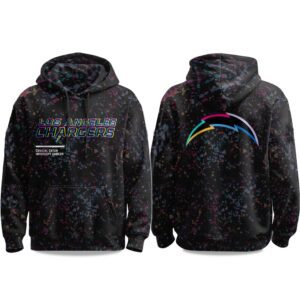 2025 Los Angeles Chargers Crucial Catch Intercept Cancer Hoodie CRC1014