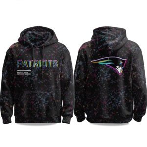 2025 New England Patriots Crucial Catch Intercept Cancer Hoodie CRC1003