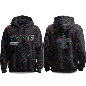 2025 New Orleans Saints Crucial Catch Intercept Cancer Hoodie CRC1004