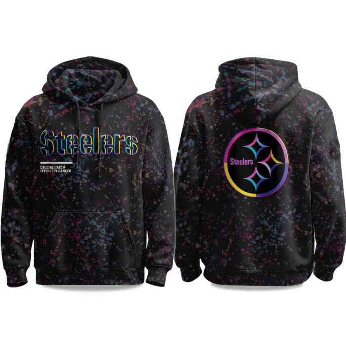 2025 Pittsburgh Steelers Crucial Catch Intercept Cancer Hoodie CRC1020