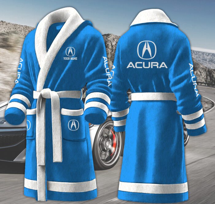 Acura Motocycles Personalized Fleece Bathrobe