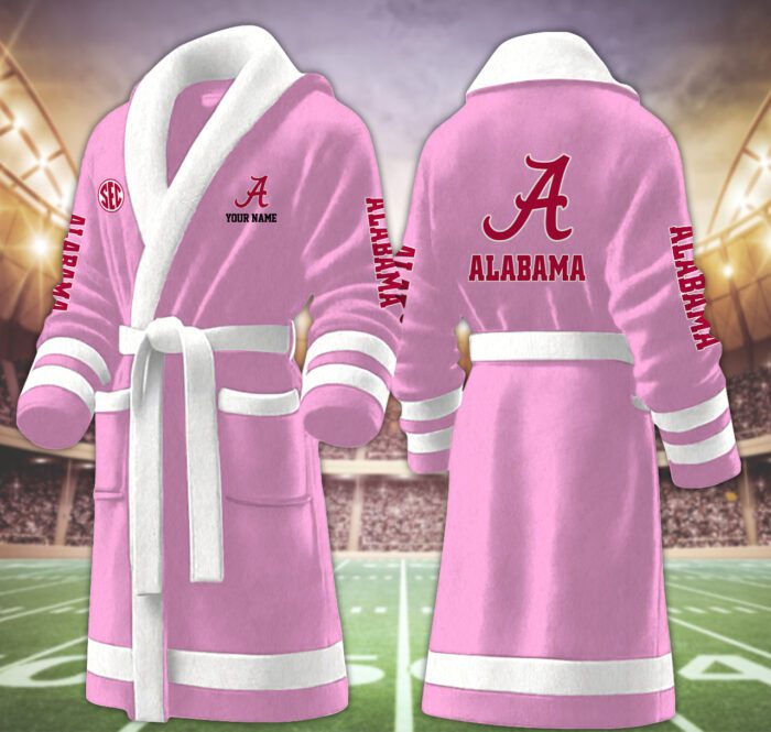 Alabama Crimson Tide NCAA Personalized Fleece Bathrobe
