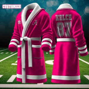 Alabama Crimson Tide NCAA Personalized Fleece Bathrobe