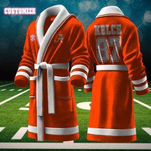 Alabama Crimson Tide NCAA Personalized Fleece Bathrobe