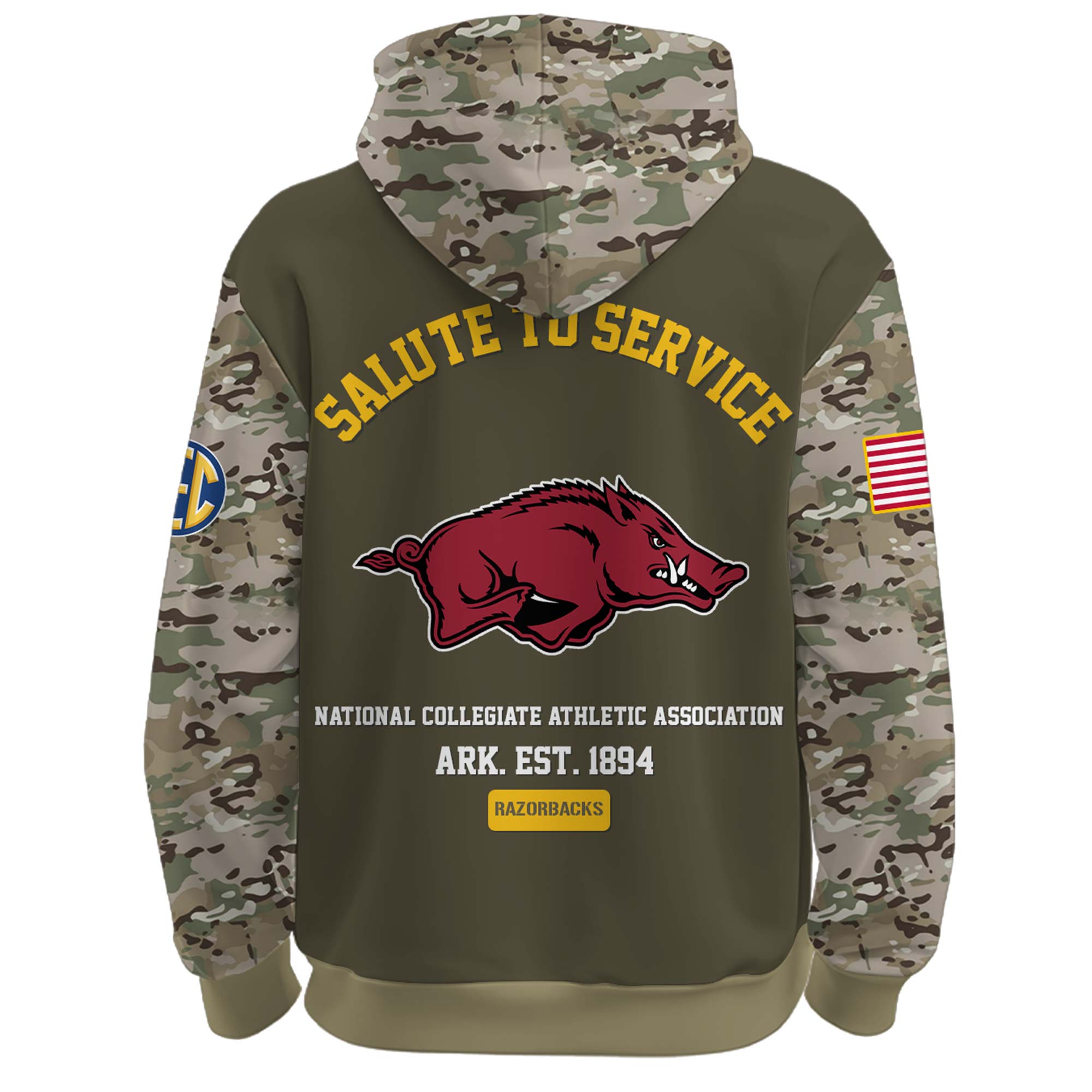 Arkansas-Razorbacks-2025-Salute-To-Service-Unisex-Performance-Hoodie-2