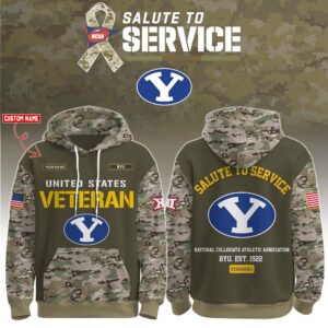 BYU Cougars 2025 Salute To Service Unisex Performance Hoodie