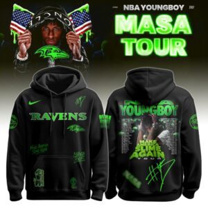 Baltimore Ravens x NBA YoungBoy Masa Tour Hoodie