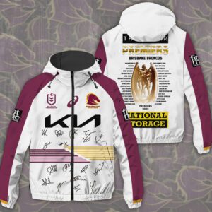 Brisbane Broncos 3D Windbreaker Jacket GNE5032