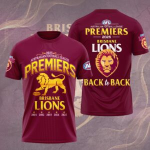 Brisbane Lions Premiers 2025 Unisex Performance T-Shirt GNE5069