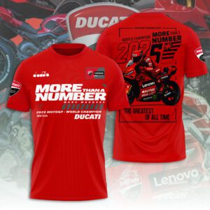 Ducati Lenovo Team x Marc Marquez Unisex Performance T-Shirt VGN1042