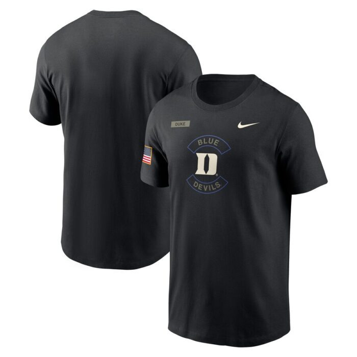 Duke Blue Devils Nike 2025 Military Appreciation Dri-FIT T-Shirt - Black