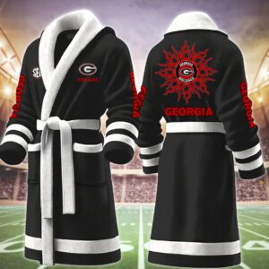 Georgia Bulldog NCAA Personalized Fleece Bathrobe