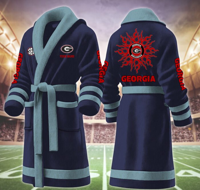 Georgia Bulldog NCAA Personalized Fleece Bathrobe