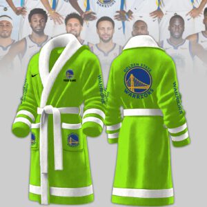 Golden State Warriors NBA Personalized Fleece Bathrobe
