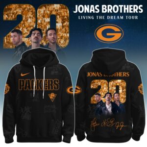 Green Bay Packers x Jonas Brothers "JONAS20: Living The Dream Tour" Unisex Hoodie