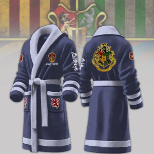 Gryffindor House Harry Potter Personalized Fleece Bathrobe