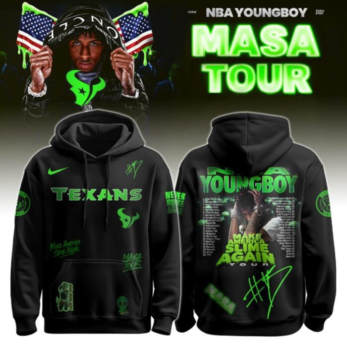 Houston Texans x NBA YoungBoy Masa Tour Hoodie