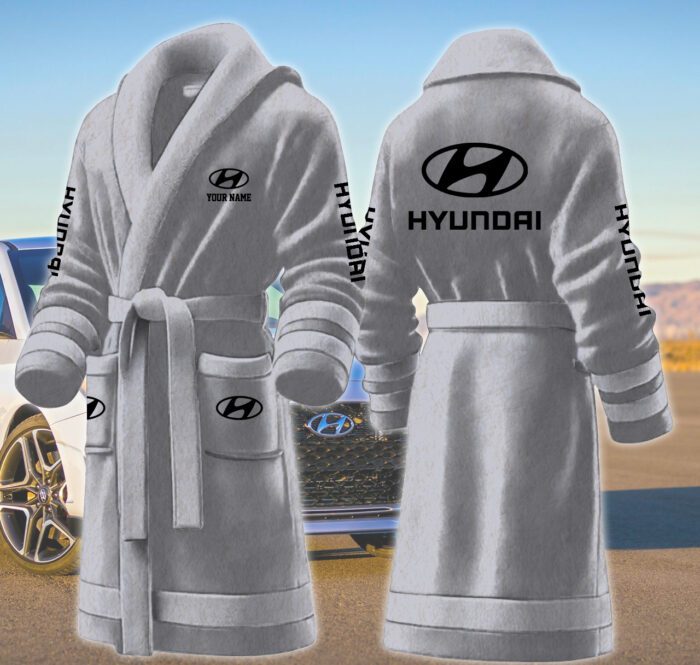 Hyundai Motocycles Personalized Fleece Bathrobe