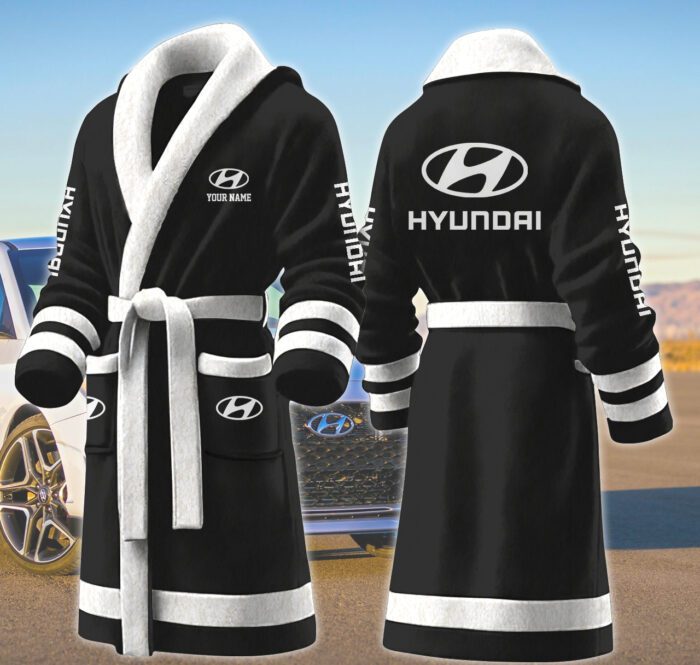 Hyundai Motocycles Personalized Fleece Bathrobe