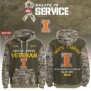 Illinois Fighting Illini 2025 Salute To Service Unisex Performance Hoodie