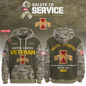 Iowa State Cyclones 2025 Salute To Service Unisex Performance Hoodie