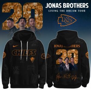 Kansas City Chiefs x Jonas Brothers "JONAS20: Living The Dream Tour" Unisex Hoodie