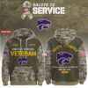 Kansas State Wildcats 2025 Salute To Service Unisex Performance Hoodie