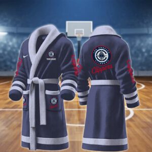 LA Clippers NBA Personalized Fleece Bathrobe