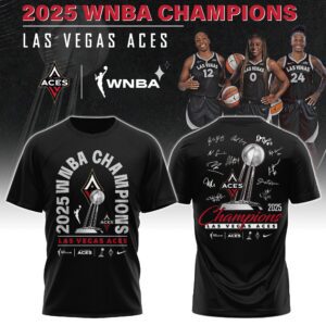 Las Vegas Aces 2025 WNBA Champions T-shirt
