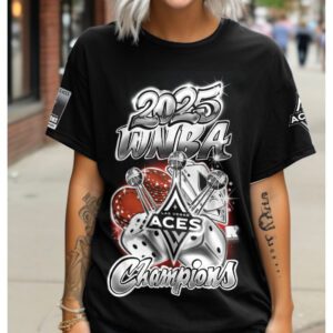Las Vegas Aces 2025 WNBA Finals Champions Unisex Performance T-Shirt GNE5066