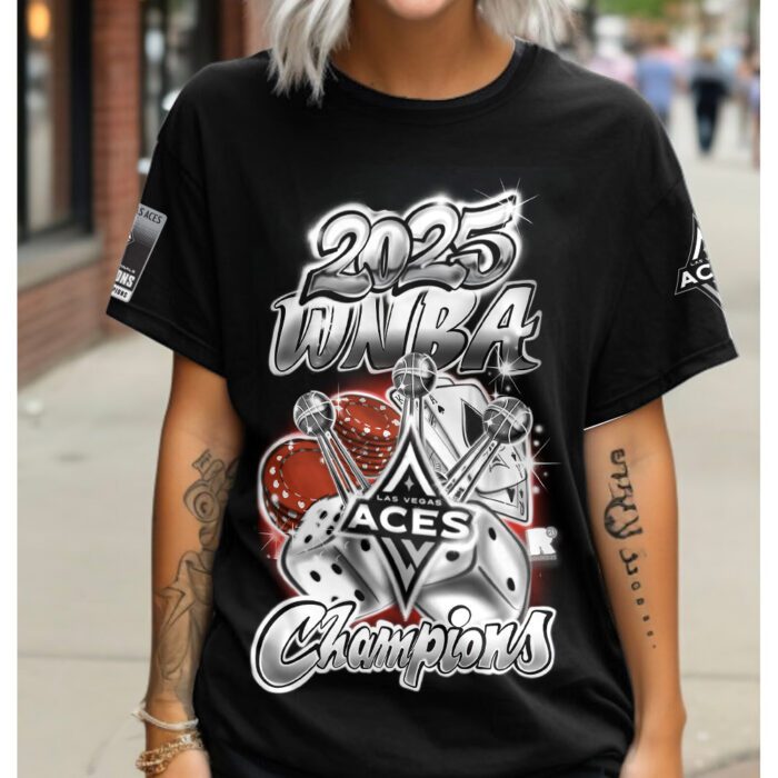 Las Vegas Aces 2025 WNBA Finals Champions Unisex Performance T-Shirt GNE5066