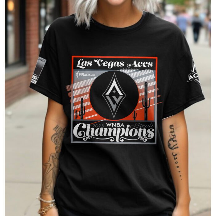 Las Vegas Aces 2025 WNBA Finals Champions Unisex Performance T-Shirt GNE5071
