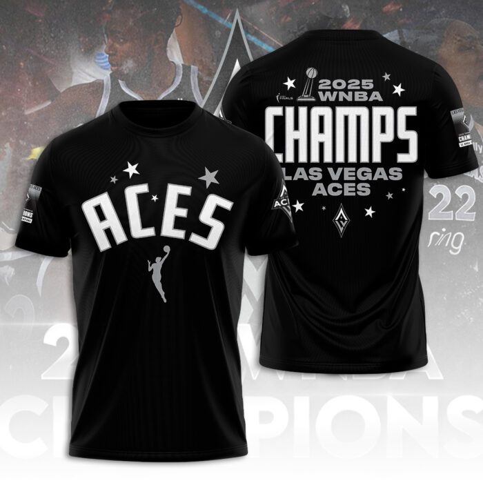 Las Vegas Aces 2025 WNBA Finals Champions Unisex Performance T-Shirt GNE5077