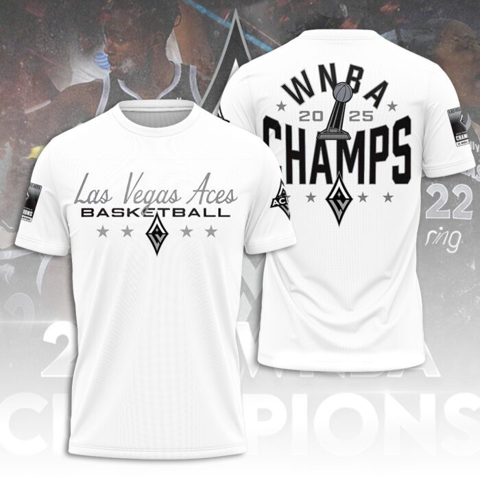 Las Vegas Aces 2025 WNBA Finals Champions Unisex Performance T-Shirt GNE5079