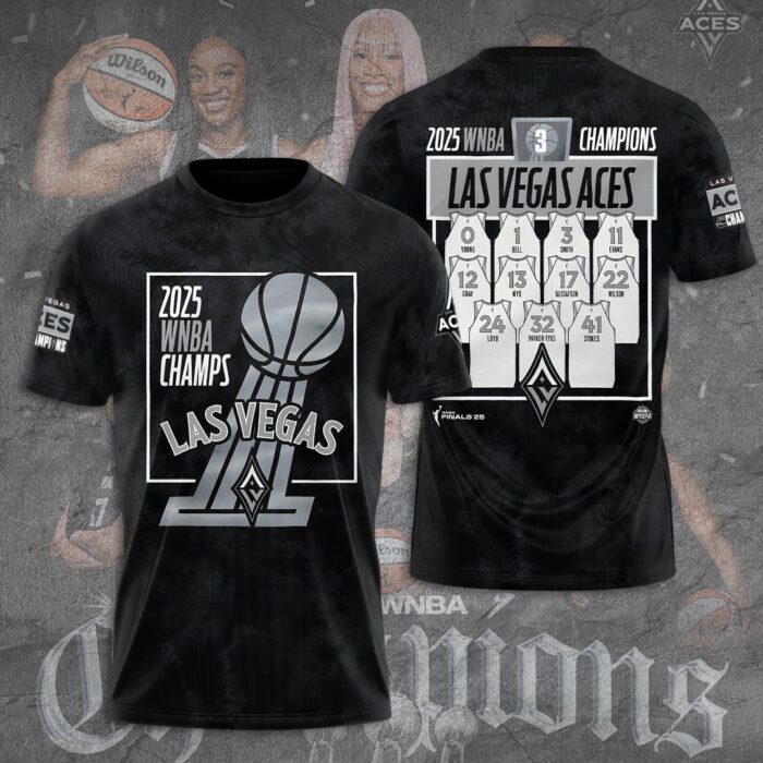 Las Vegas Aces 2025 WNBA Finals Champions Unisex Performance T-Shirt GNE5083