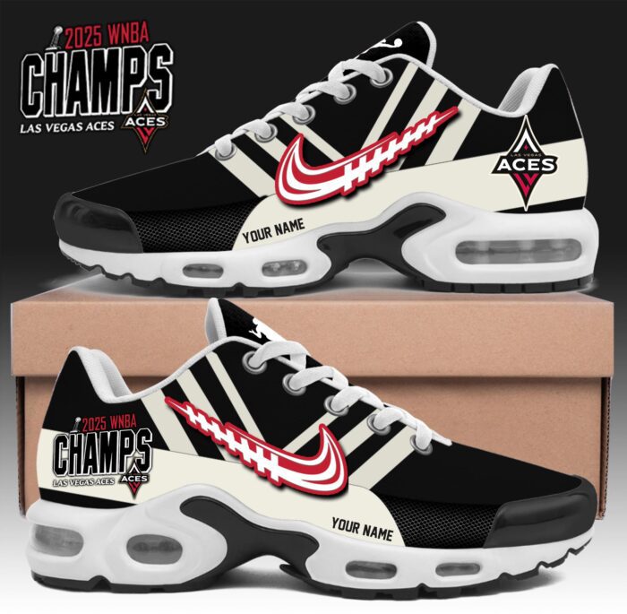 Las Vegas Aces WNBA 2025 Champions Personalized Air Max Plus Sneakers WINNER1002