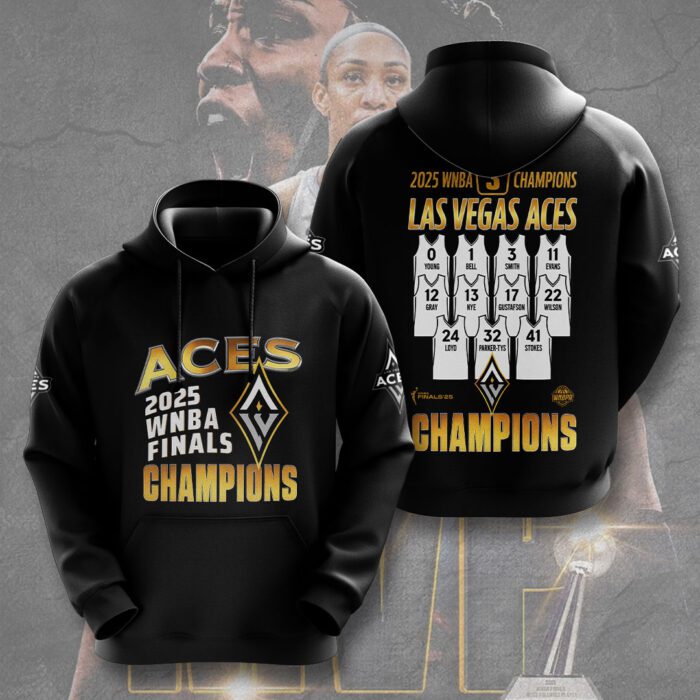 Las Vegas Aces WNBA 2025 Champions Unisex Performance Hoodie GNE5092
