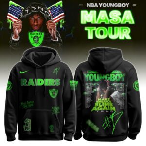 Las Vegas Raiders x NBA YoungBoy Masa Tour Hoodie