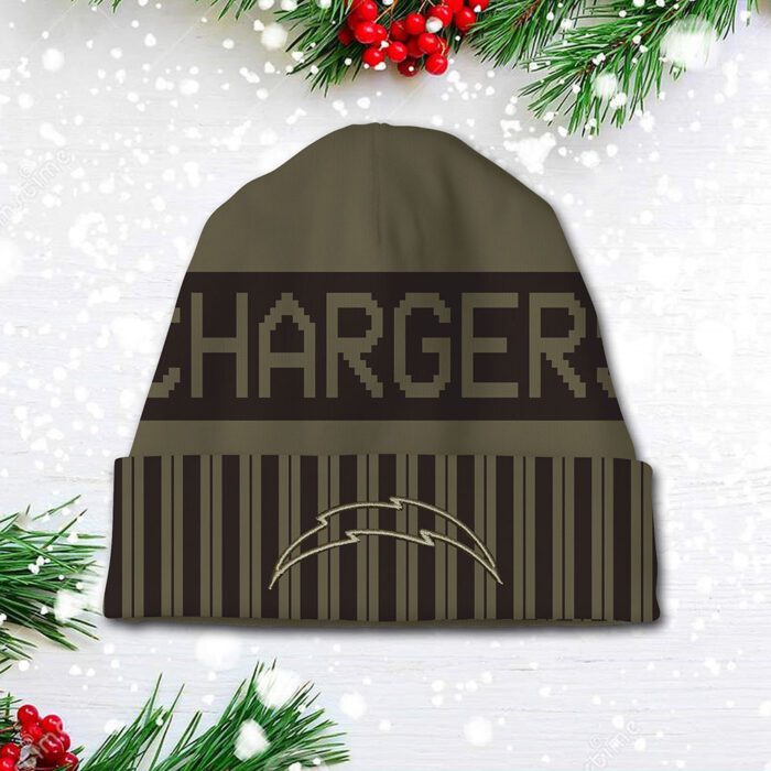 Los Angeles Chargers 2025 Salute to Service Beanie Hat