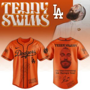 Los Angeles Dodgers x Teddy Swims "I've Tried Everything But Therapy Tour" Baseball Jersey