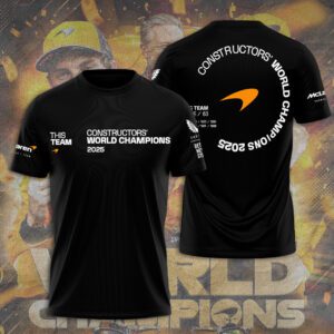 McLaren Formula 1 Team 2025 Constructors' 10 Times Unisex Performance T-Shirt VGN1076