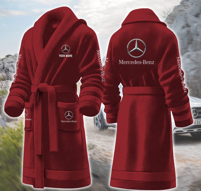 Mercedes-Benz Motocycles Personalized Fleece Bathrobe