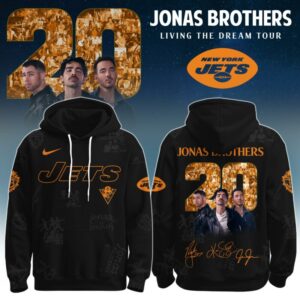 New York Jets x Jonas Brothers "JONAS20: Living The Dream Tour" Unisex Hoodie